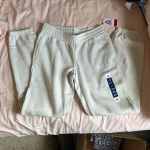Reebok Cream Sweatpants Relaxed Fit